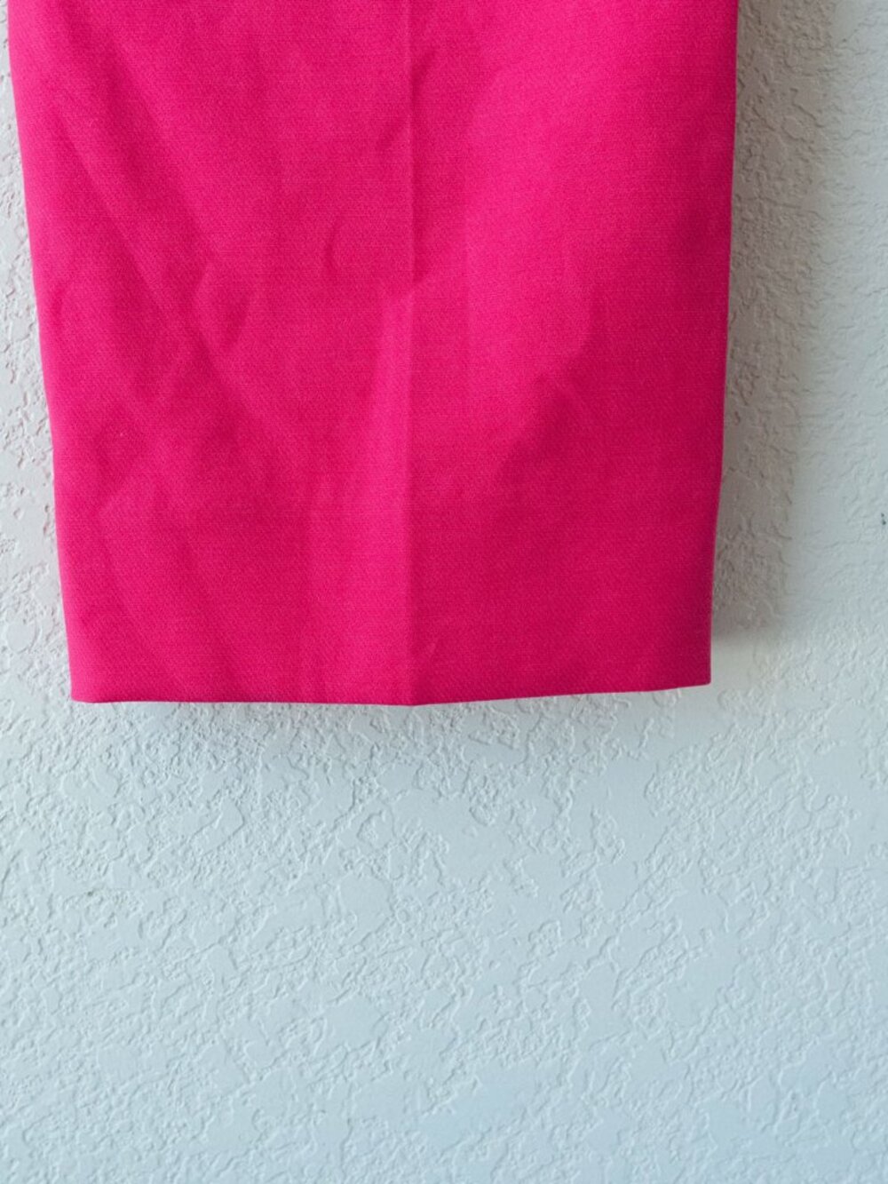 WHBM Jolie Pants Womens 4L NWT Hot Pink Azalea Straight Leg Silver Button Stretc - Picture 14 of 15